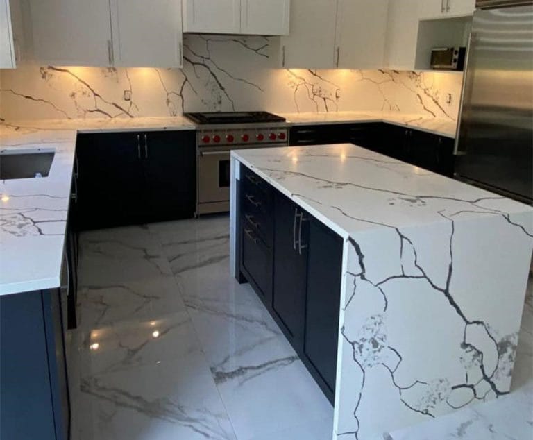 Quartz stone Calacatta 1009 Kitchen Countertops