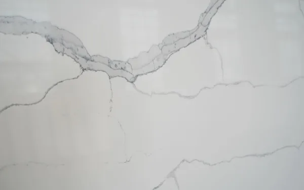 Quartz stone calacatta 1020 details