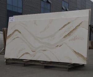 quartz stone slab marble look calacatta