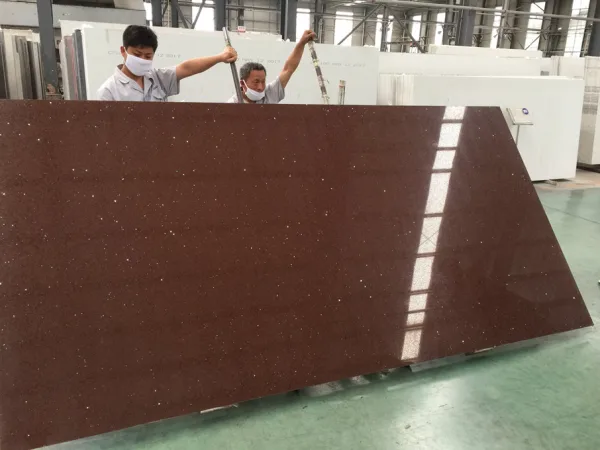quartz stone sparkle brown