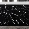 quartz stone calacatta black 6037 front