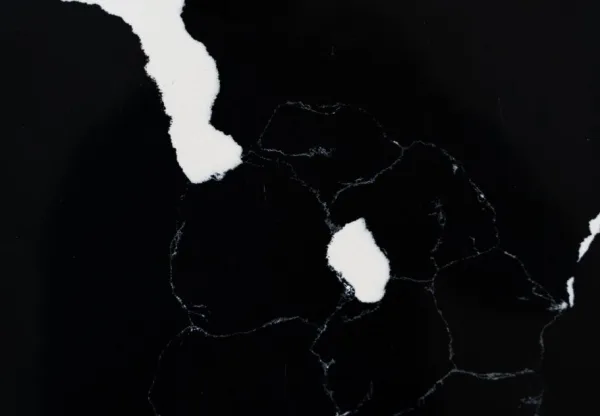 quartz stone calacatta black 6037 detail