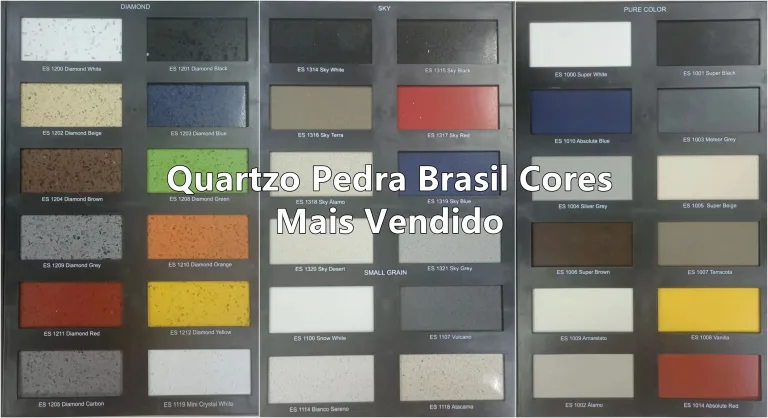 Quartzo Pedra Brasil Cores