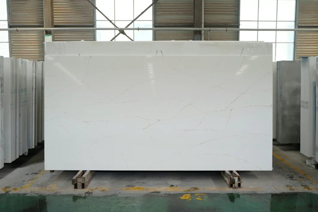 quartz stone calacatta slab for countertops 1782