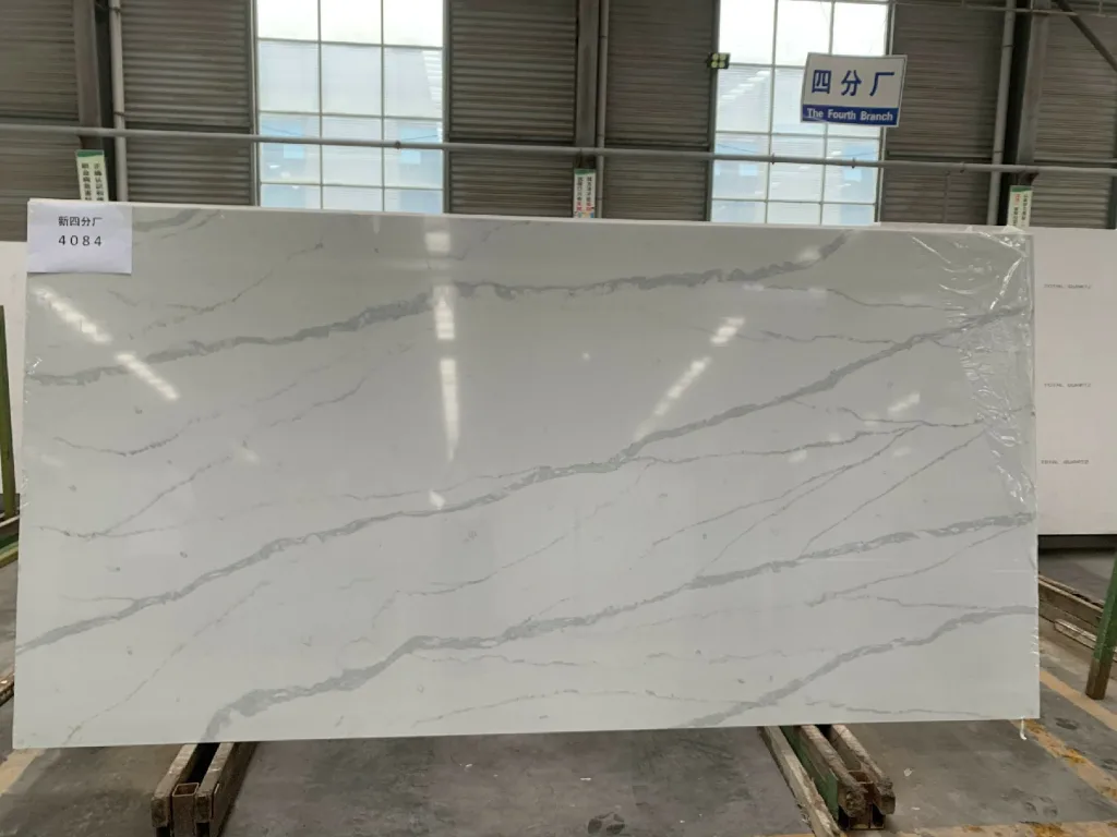 quartz stone calacatta slab for countertops