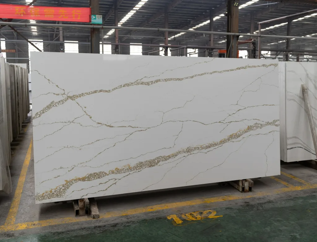 quartz stone calacatta slab for countertops