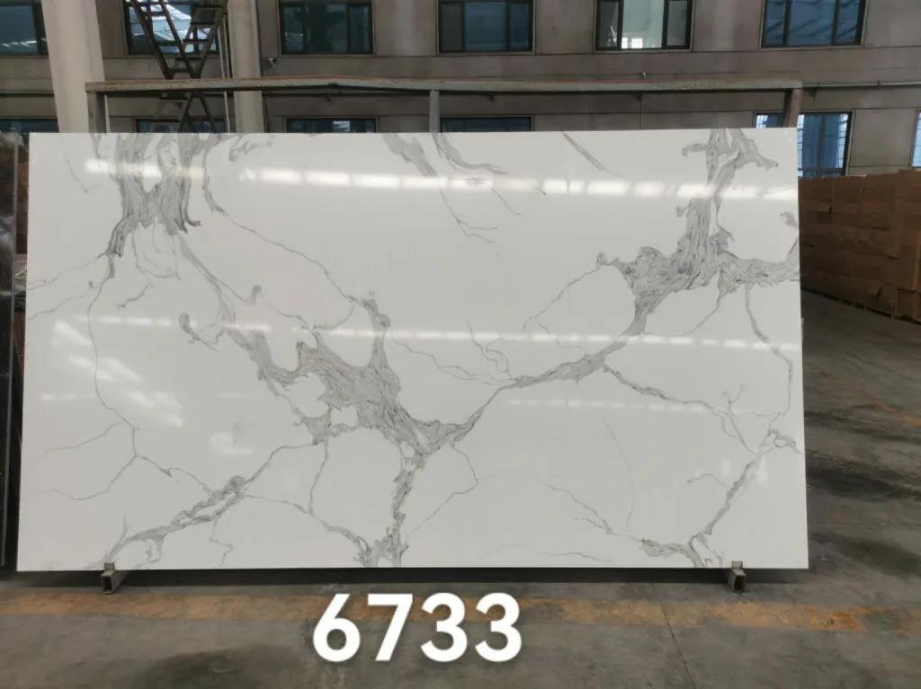 quartz stone calacatta slab for countertops