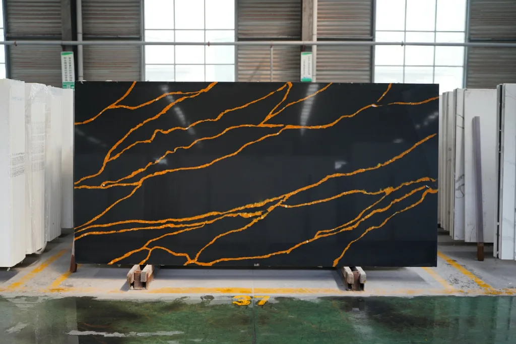 quartz stone calacatta slab for countertops