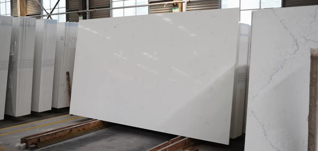quartz stone carrara slab for kitchen countertops
