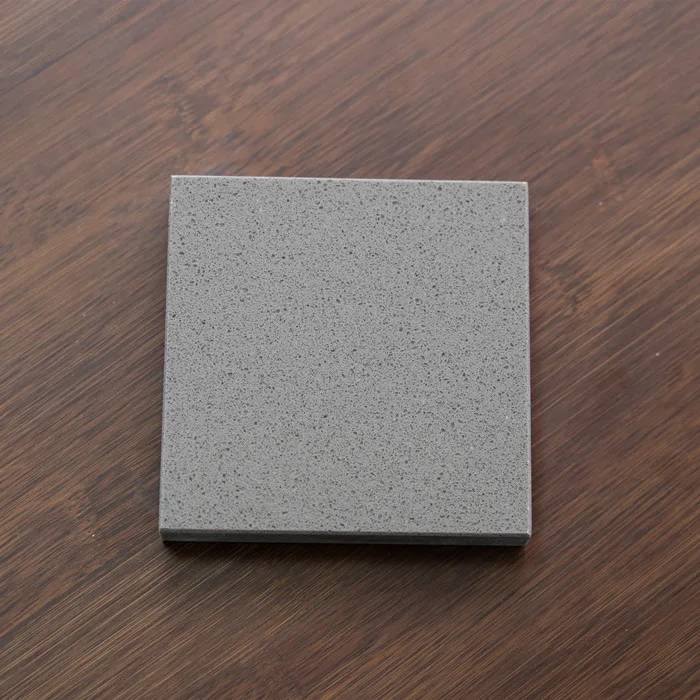 artificial engineered quartz stone color fine grey 9912