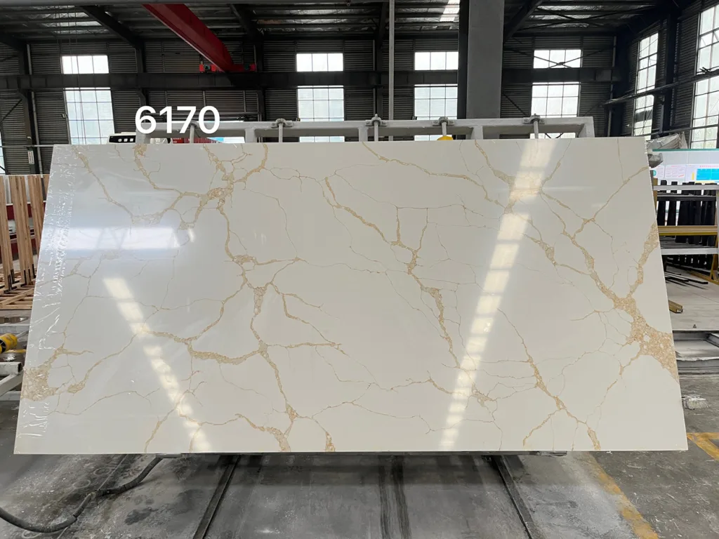 quartz stone slab calacatta surface 6170