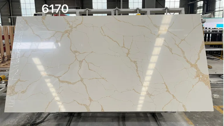 quartz stone slab calacatta surface 6170