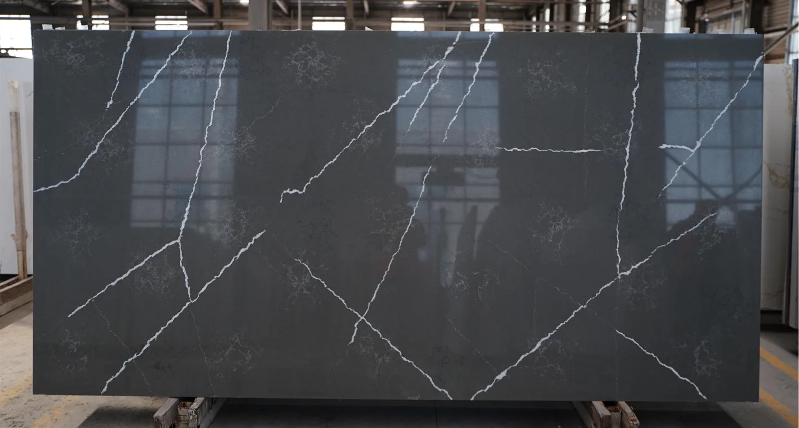 quartz stone unique pattern slab for kitchen countertops