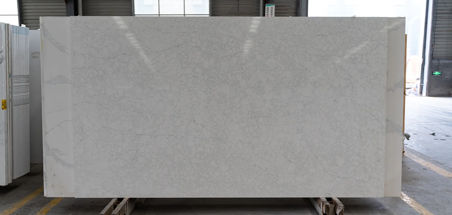 quartz stone unique pattern slab for kitchen countertops