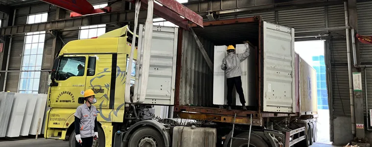 quartz stone loading