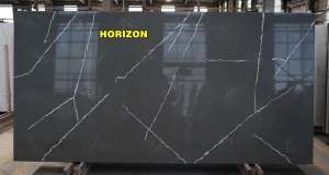 Quartz Unique Pattern Grey 6059 Slab Horizon