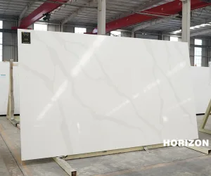 Super Jumbo 3.5x2m Quartz Calacatta 0012 Gold Horizon