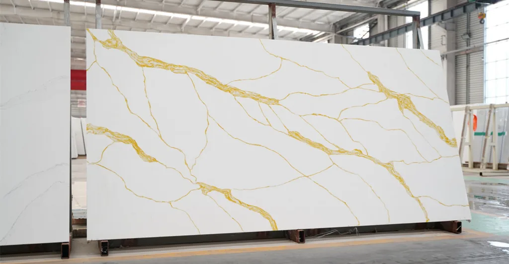 quartz calacatta gold 6848 new design