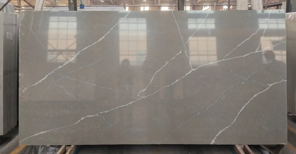 quartz carrara grey 3046 new design