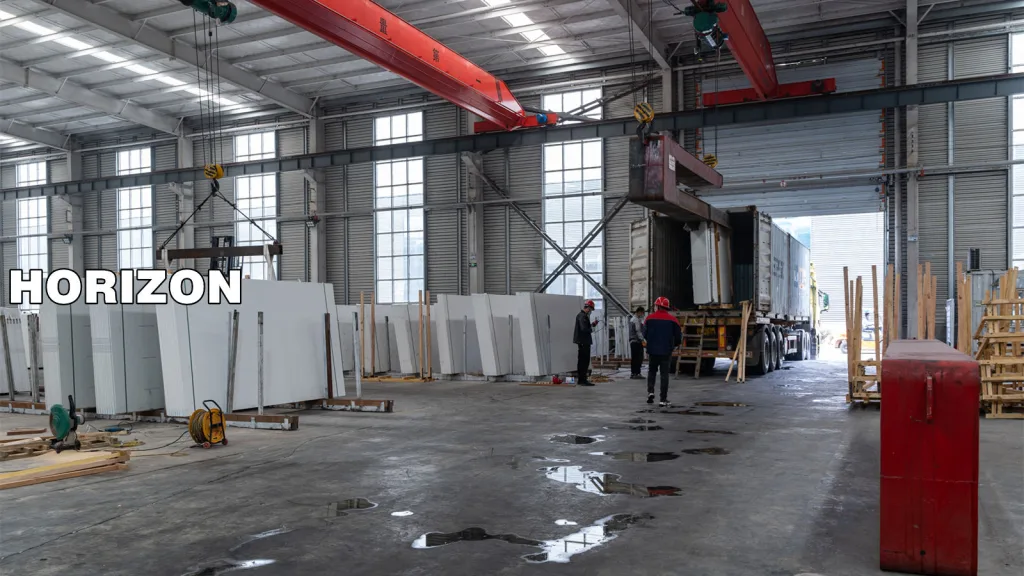 Chargement des pierres de quartz Horizon