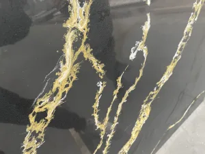Quartz Calacatta 6719 Black Gold Detail