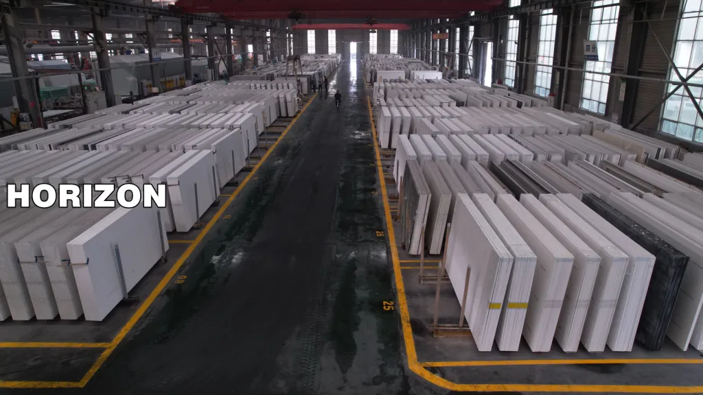 Sala de Pedidos de Acabamento de Lajes de Quartzo Horizon