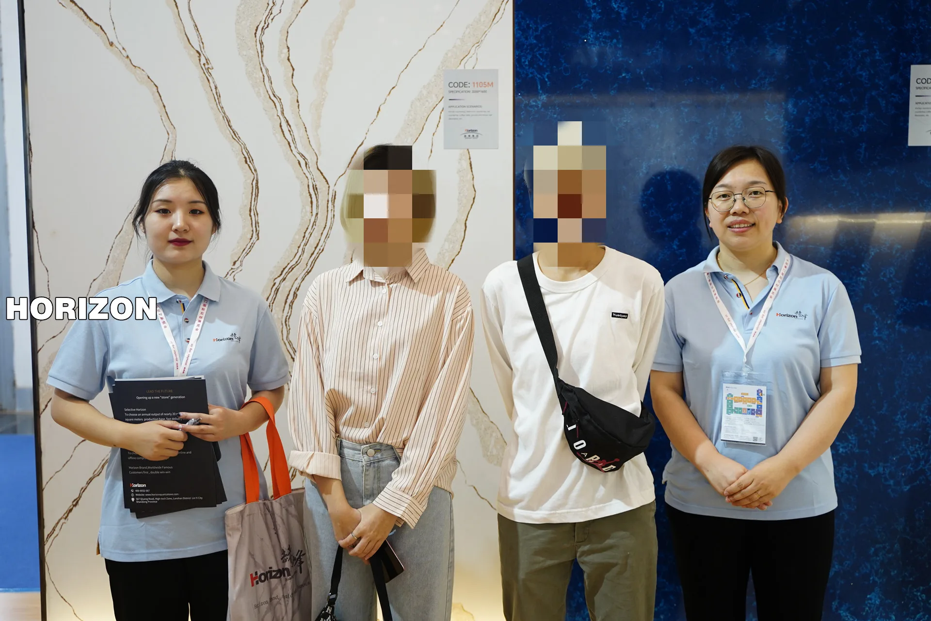 Group Photo With South Asia Clients - Horizon 23th Xiamen Stone Fair