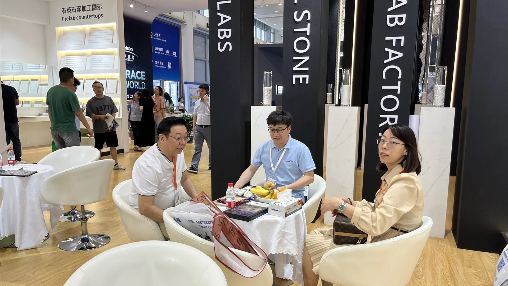 Meeting With Customer - Horizon At 23th Xiamen International Stone Fair