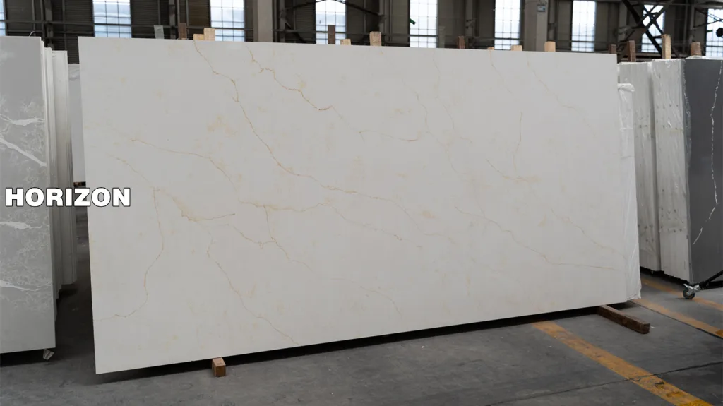 Model 6701 - Quartz Calacatta With Thin Gold Lines