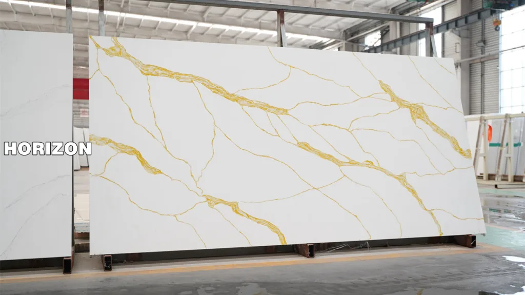 Model 6848 - Best Quartz Calacatta With Thin Gold Lines