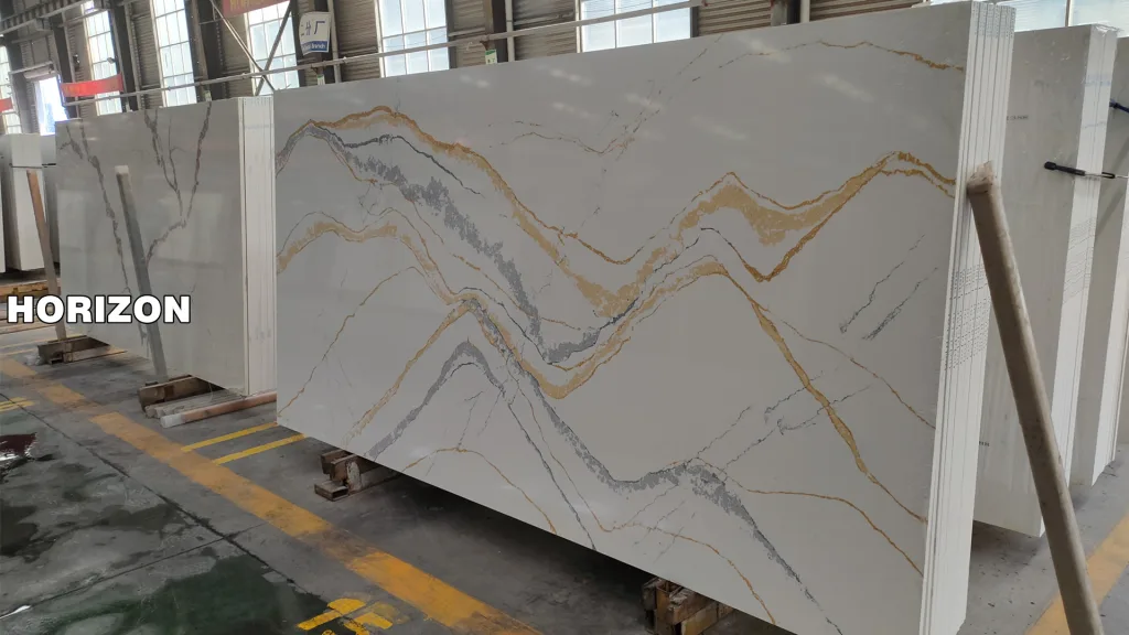 Popular Quartz Calacatta Mountain Design 6059-1